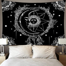 Load image into Gallery viewer, India Mandala Tapestry Wall Hanging Sun Moon Tarot Wall Tapestry Wall Carpet Psychedelic Tapiz Witchcraft Wall Cloth Tapestries
